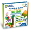 Klocki. Kostki Matematyczne, Zestaw Edukacyjny, MathLink Cubes, Czas Dino