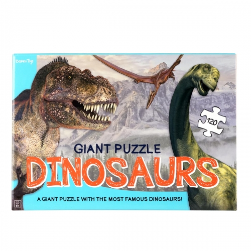Gigantyczne Puzzle Podłogowe, Dinozaury, 120 el.