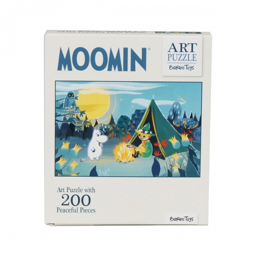 Puzzle Artystyczne, Muminki, 200 el. - Niebieskie