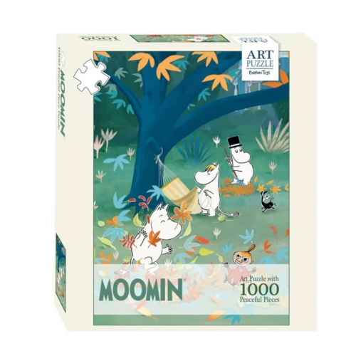 Puzzle Artystyczne, Muminki, 1000 el. - Zabawa w Lesie