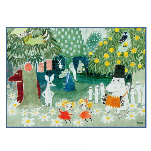 Puzzle Artystyczne, Muminki, 1000 el. - Muzyczny ogród