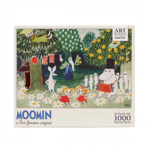 Puzzle Artystyczne, Muminki, 1000 el. - Muzyczny ogród