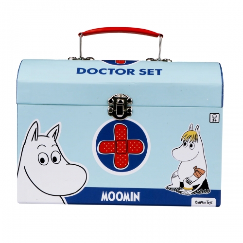 Drewniany Zestaw Małego Lekarza w Kuferku, Doktor Muminków