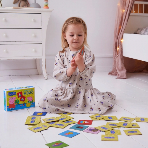Memory dla dzieci, Gra pamięciowa, Moja pierwsza gra memo, 32 el., Świnka Peppa