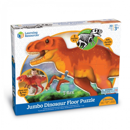 Duże, piankowe puzzle podłogowe, Dinozaur T-Rex