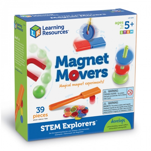 Magnesy, Zestaw Edukacyjny 39 szt. - Magnet Movers