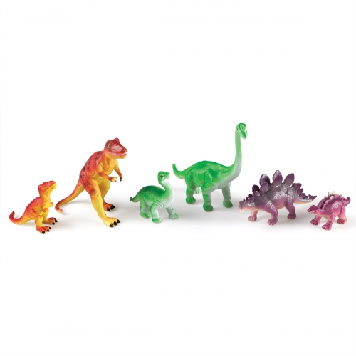 Duże Figurki, Mamy i Dzieci, Dinozaury, Zestaw 6 szt.