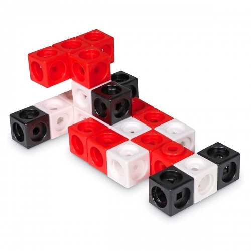 Klocki. Kostki Matematyczne. Zestaw Edukacyjny. MathLink Cubes. Pojazdy
