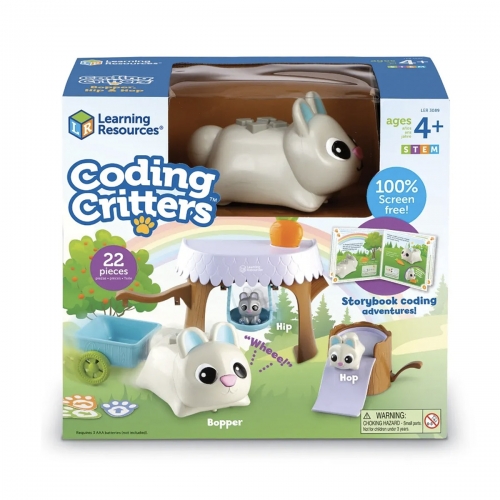 Coding Critters™ Bopper, Hip, Hop, Robot do nauki programowania dla dzieci, Królik