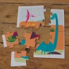 Moje pierwsze puzzle, 3 układanki, 6, 9, 12 el., Dinozaur, Little Bright Ones
