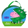 Puzzle w Ozdobnym Pudełku - Walizce, George, 12 el., Świnka Peppa