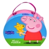 Puzzle w Ozdobnym  Pudełku - Walizce, Teddy, 40 el., Świnka Peppa