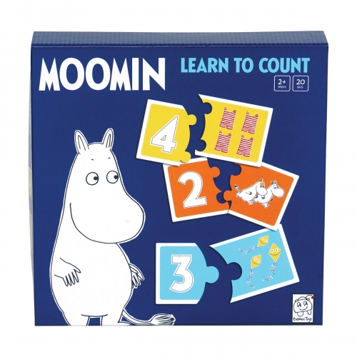 Puzzle Naucz się Liczyć, Zestaw 10 układanek, 20 el., Muminki