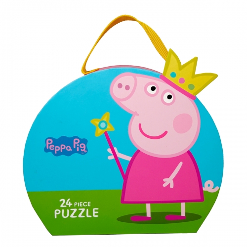 Puzzle w Ozdobnym Pudełku -  Walizce, Księżniczka, 24 el., Świnka Peppa