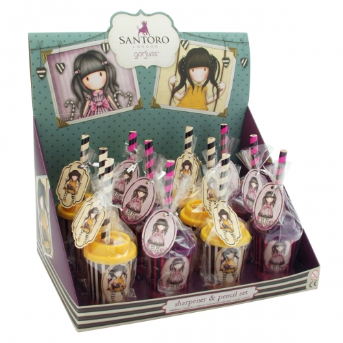 Gorjuss - Ołówek z temperówką Display (12 szt.: 6 x 2 wzory)