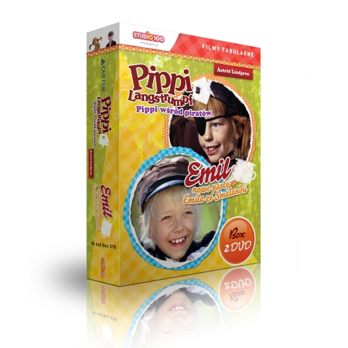 Dvd -Box 2dvd Emil/Pippi Cz.2