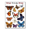Naprasowanki, Naplamki, Termo Naklejki na Ubrania DTF - Motyle