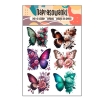 Naprasowanki, Naplamki, Termo Naklejki na Ubrania DTF - Motyle 6 el.