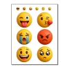 Emotki, Emoji, Emocje, Naprasowanki, Naplamki, Termo Naklejki na Ubrania DTF