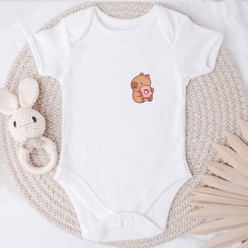 Naprasowanki, Naplamki, Termo Naklejki na Ubrania DTF - Kapibara