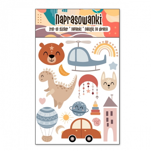 Naprasowanki, Naplamki, Termo Naklejki na Ubrania DTF - Boho Baby