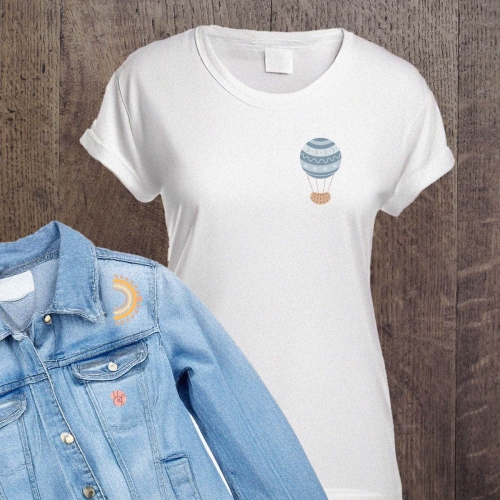 Naprasowanki, Naplamki, Termo Naklejki na Ubrania DTF - Boho Baby