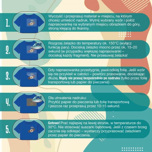 Naprasowanki, Naplamki, Termo Naklejki na Ubrania DTF - Kosmos 2