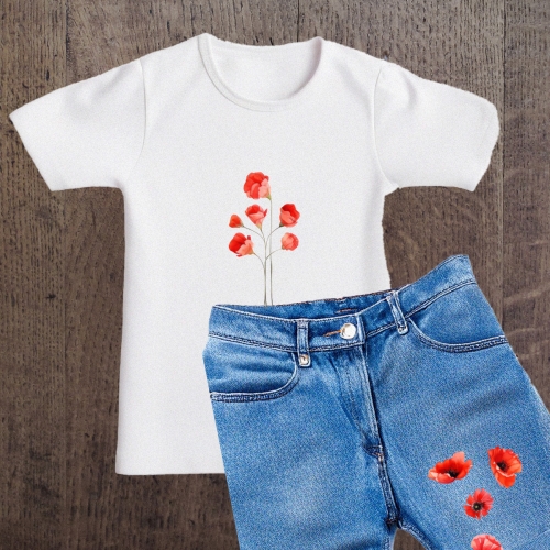 Naprasowanki, Naplamki, Termo Naklejki na Ubrania DTF - Maki