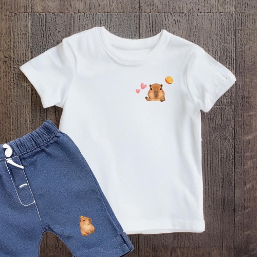 Naprasowanki, Naplamki, Termo Naklejki na Ubrania DTF - Kapibara 2