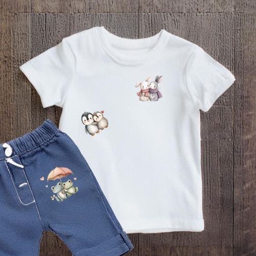 Naprasowanki, Naplamki, Termo Naklejki na Ubrania DTF - Miłość