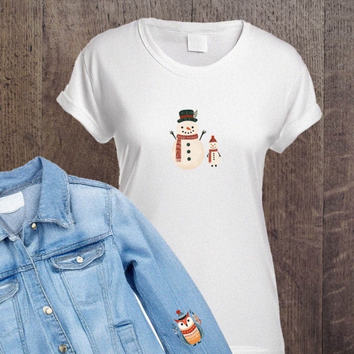 Naprasowanki, Naplamki, Termo Naklejki na Ubrania DTF - Święta