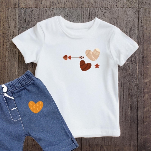 Naprasowanki, Naplamki, Termo Naklejki na Ubrania DTF - Serca