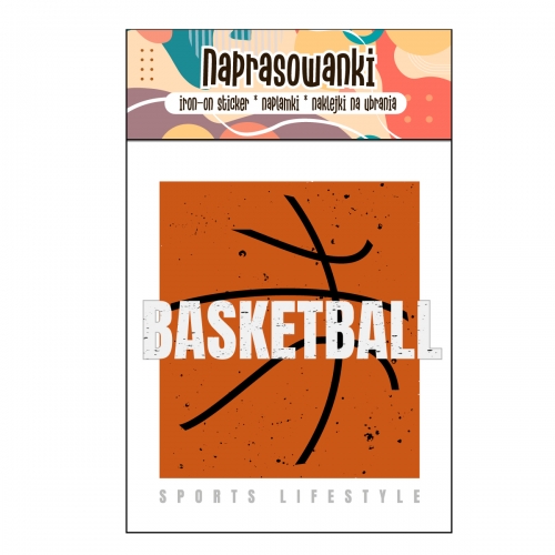 Naprasowanki, Naplamki, Termo Naklejki na Ubrania DTF - Koszykówka