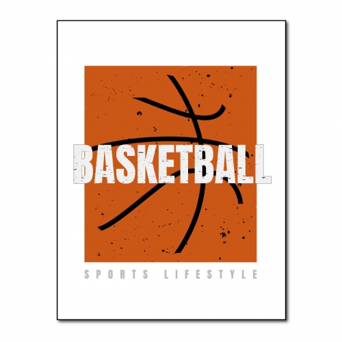 Naprasowanki, Naplamki, Termo Naklejki na Ubrania DTF - Koszykówka