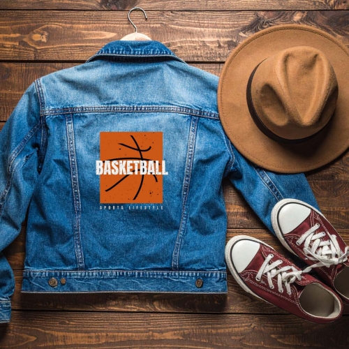 Naprasowanki, Naplamki, Termo Naklejki na Ubrania DTF - Koszykówka