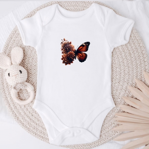 Naprasowanki, Naplamki, Termo Naklejki na Ubrania DTF - Motyle 4 el.