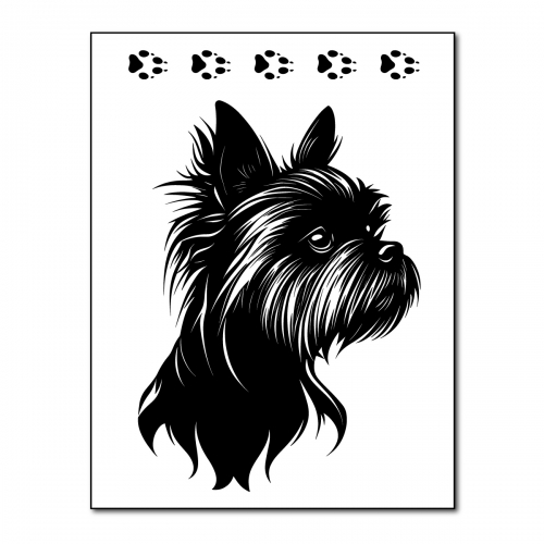 Naprasowanki, Naplamki, Termo Naklejki na Ubrania DTF - Pies 1, York