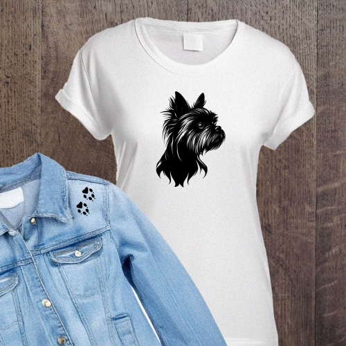 Naprasowanki, Naplamki, Termo Naklejki na Ubrania DTF - Pies 1, York