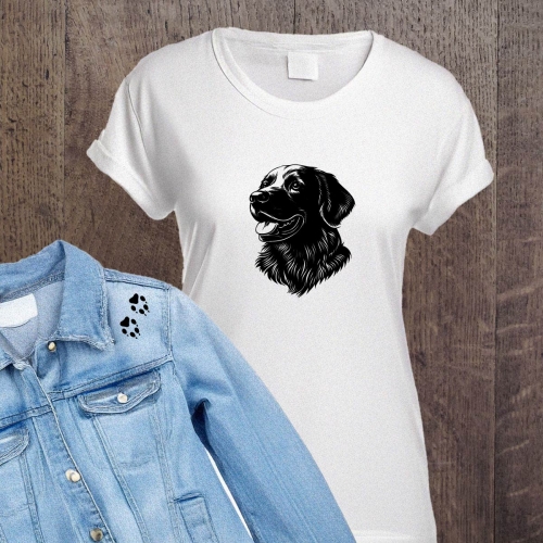 Naprasowanki, Naplamki, Termo Naklejki na Ubrania DTF - Pies 2, Golden River