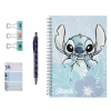 Zestaw Przyborów Szkolnych 8 el. - Pamiętnik, Długopis, Akcesoria - Lilo i Stitch