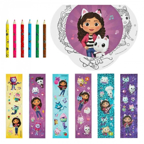 Zestaw do Kolorowania z Naklejkami w Walizce, 14el. Koci Domek Gabi