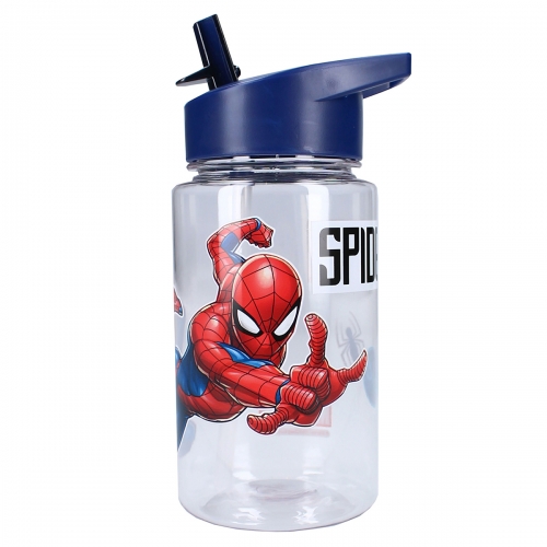 Butelka ze Słomką, Bidon dla dzieci, 450 ml. Spider-Man