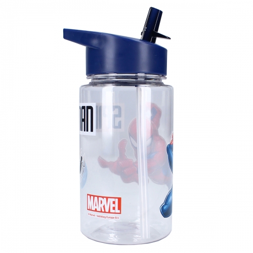 Butelka ze Słomką, Bidon dla dzieci, 450 ml. Spider-Man